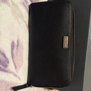 Kate Spade Black Zip-Around Wallet
